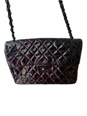 Chanel Patent Leather Jumbo Handbag